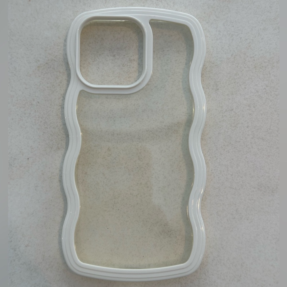 White Wave Design iPhone 14 Pro Max phone case